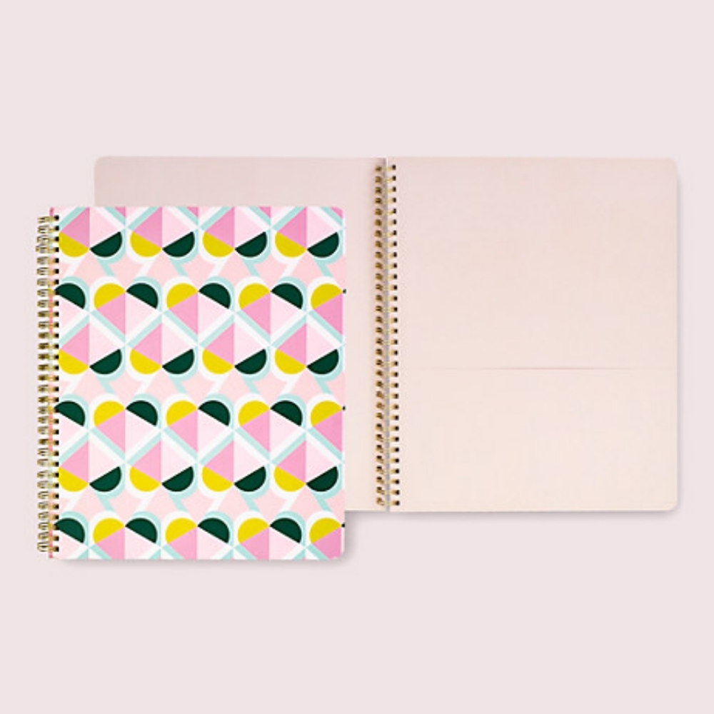 NWT! Kate Spade Geospade Large Spiral Notebook